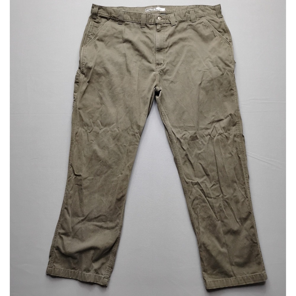 Carhartt BN0324-M Relaxed Fit Twill Utility Work Pants Brown 44x32